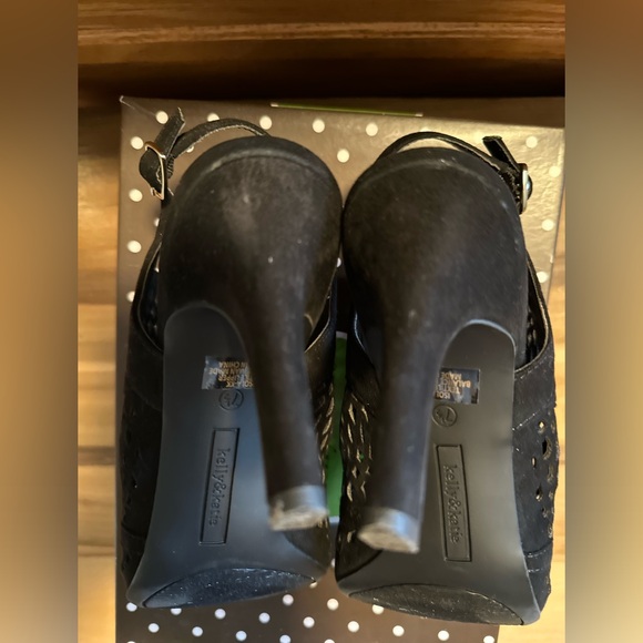 Kelly & Katie Black Micro SU dress heels - Picture 5 of 13